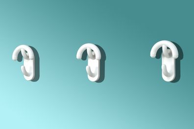 Design-Garderobenhaken "Luigi", 3er-Set, Made in Italy