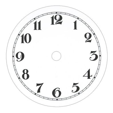 Zifferblatt Aluminium für Uhren Wanduhren arabisch Zahlen * * * Made in Germany