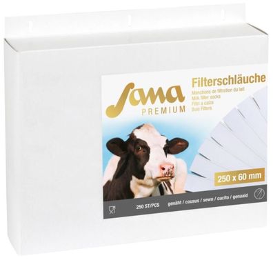 Milchfilter Sana Premium 250 x 57 mm genäht 250 Stück Filterschläuche Filter Kuh