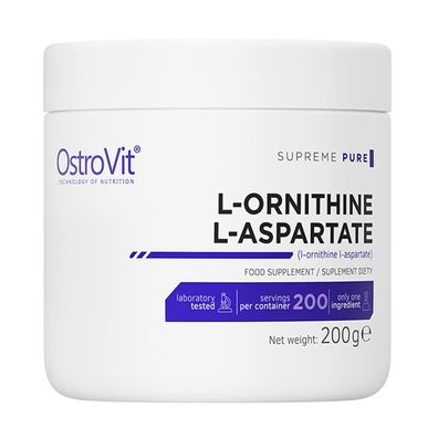 OstroVit L-Ornithin L-Aspartat | 200g | 1000 mg hochdosiert | Aminosäure Pulver ...
