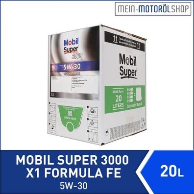 Mobil Super 3000 X1 Formula FE 5W-30 20 Liter