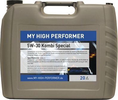 My High Performer 5W-30 Kombiprodukt 20 Liter