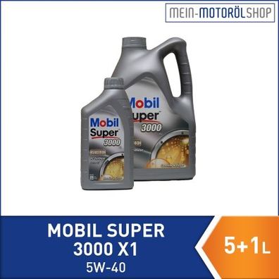 Mobil Super 3000 X1 5W-40 5 + 1 Liter