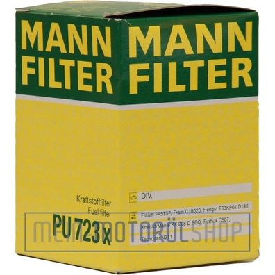 Original MANN-FILTER Kraftstofffilter PU 723 X FIAT DUCATO OPEL VECTRA ZAFIRA A