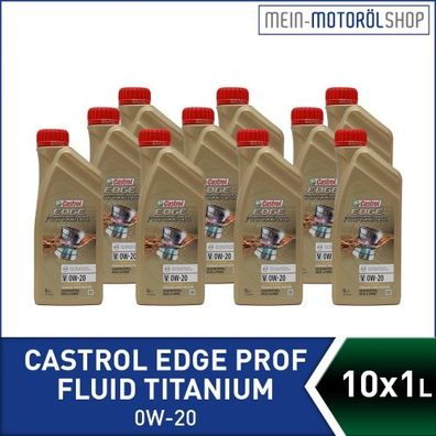 Castrol Edge Professional Fluid Titanium V 0W-20 10x1 Liter