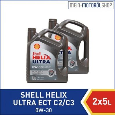 Shell Helix Ultra ECT C2 C3 0W-30 2x5 Liter