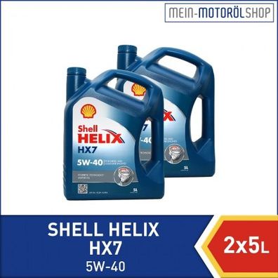 Shell Helix HX7 5W-40 2x5 Liter