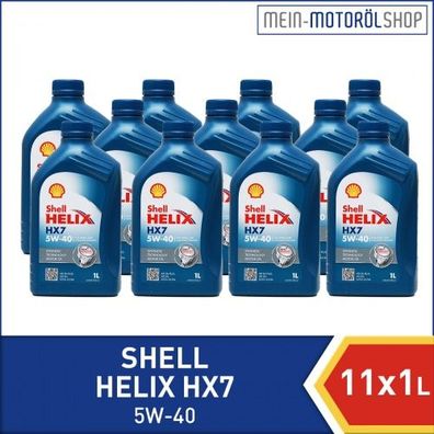 Shell Helix HX7 5W-40 11x1 Liter