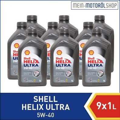 Shell Helix Ultra 5W-40 9x1 Liter