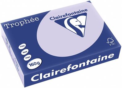 Clairefontaine Trophee 1043C Papier Lila 160g/ m² DIN-A4 - 250 Blatt