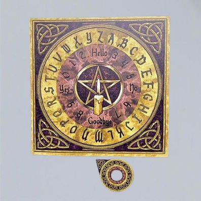 Witchboard Pentagramm Triquetta 36 x 36 cm in Geschenkverpackung