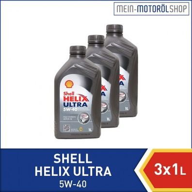 Shell Helix Ultra 5W-40 3x1 Liter