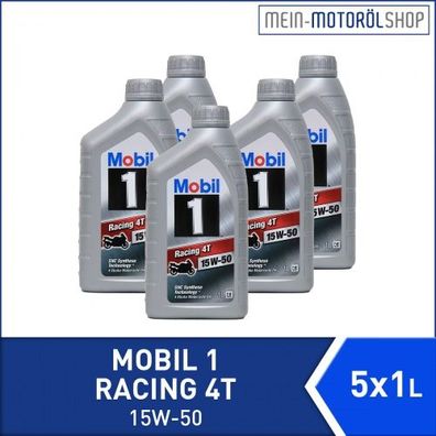 Mobil 1 Racing 4T 15W-50 5x1 Liter