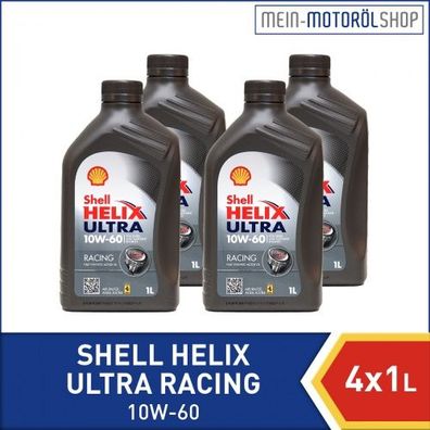 Shell Helix Ultra Racing 10W-60 4x1 Liter
