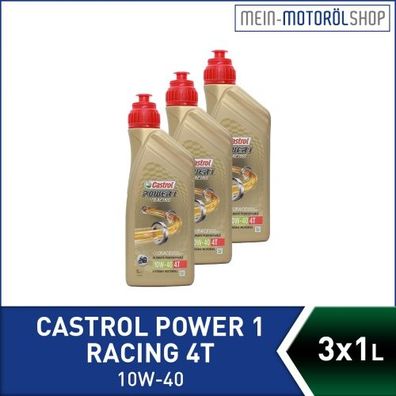 Castrol Power 1 Racing 4T 10W-40 3x1 Liter