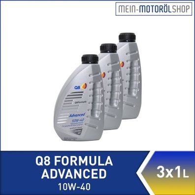 Q8 Formula Advanced 10W-40 3x1 Liter