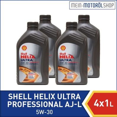 Shell Helix Ultra Professional AJ-L 5W-30 4x1 Liter