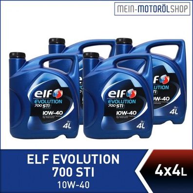 Elf Evolution 700 STI 10W-40 4x4 Liter