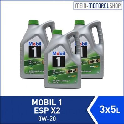 Mobil 1 ESP X2 0W-20 3x5 Liter