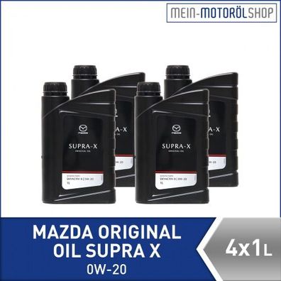 Mazda Original Oil SUPRA X 0W-20 4x1 Liter