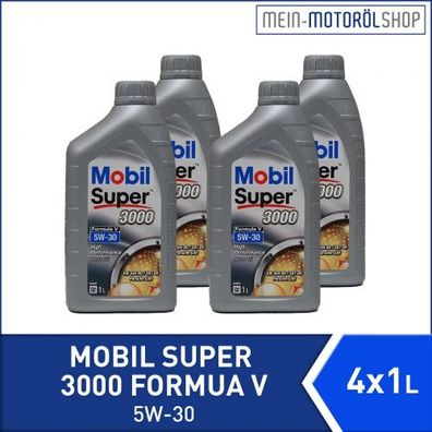 Mobil Super 3000 Formula V 5W-30 4x1 Liter