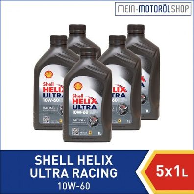 Shell Helix Ultra Racing 10W-60 5x1 Liter