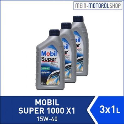 Mobil Super 1000 X1 15W-40 3x1 Liter