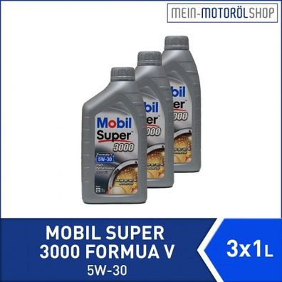 Mobil Super 3000 Formula V 5W-30 3x1 Liter