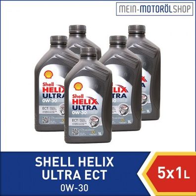 Shell Helix Ultra ECT 0W-30 5x1 Liter