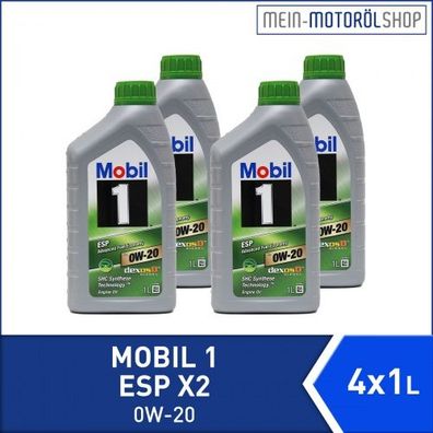 Mobil 1 ESP X2 0W-20 4x1 Liter