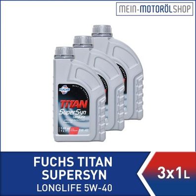 Fuchs Titan Supersyn Longlife 5W-40 3x1 Liter