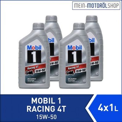 Mobil 1 Racing 4T 15W-50 4x1 Liter