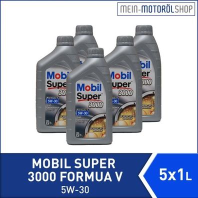 Mobil Super 3000 Formula V 5W-30 5x1 Liter