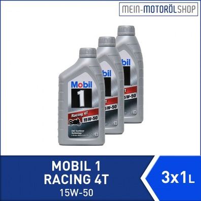 Mobil 1 Racing 4T 15W-50 3x1 Liter