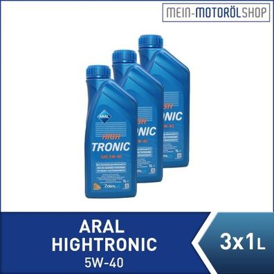 Aral HighTronic 5W-40 3x1 Liter