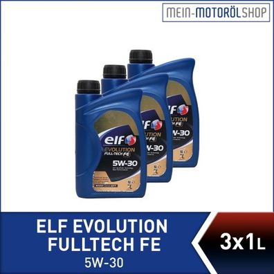 Elf Evolution Fulltech FE 5W-30 3x1 Liter