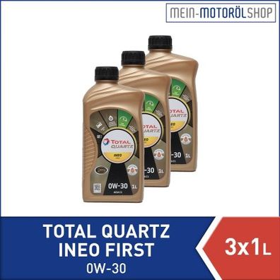Total Quartz Ineo First 0W-30 3x1 Liter