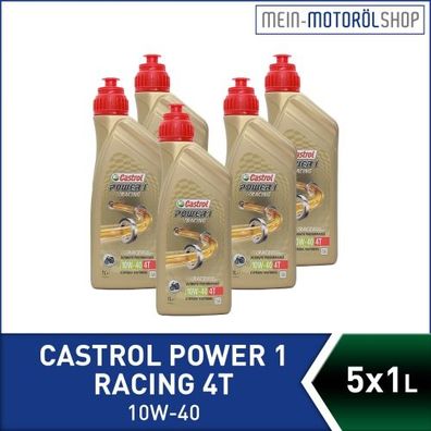 Castrol Power 1 Racing 4T 10W-40 5x1 Liter