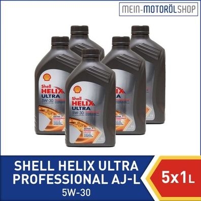 Shell Helix Ultra Professional AJ-L 5W-30 5x1 Liter