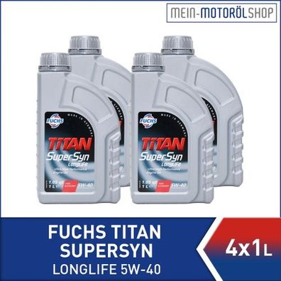 Fuchs Titan Supersyn Longlife 5W-40 4x1 Liter