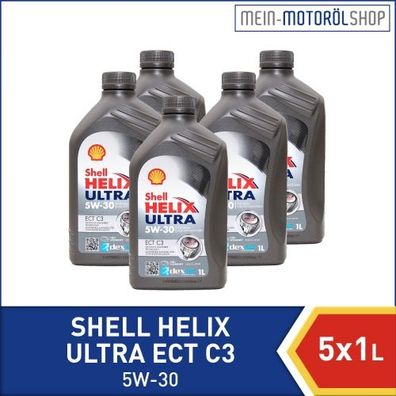 Shell Helix Ultra ECT C3 5W-30 5x1 Liter