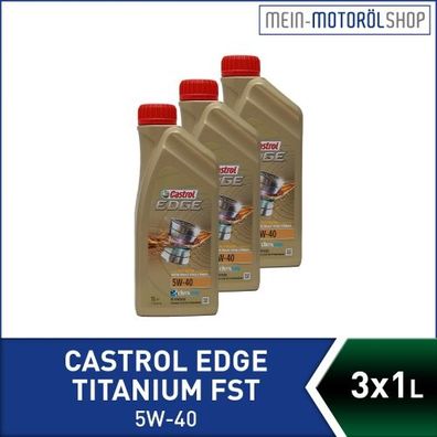 Castrol Edge Fluid Titanium 5W-40 3x1 Liter