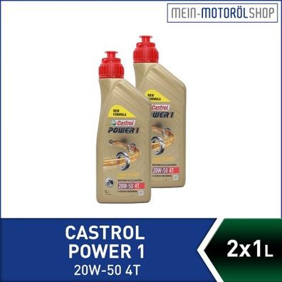 Castrol Power 1 4T 20W-50 2x1 Liter