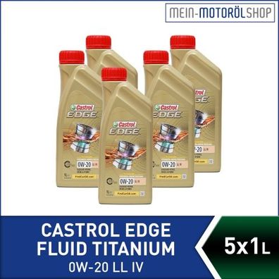 Castrol Edge Fluid Titanium 0W-20 LL IV 5x1 Liter