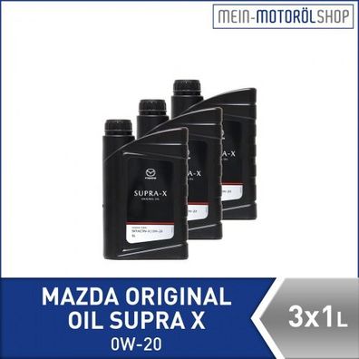 Mazda Original Oil SUPRA X 0W-20 3x1 Liter