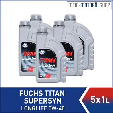 Fuchs Titan Supersyn Longlife 5W-40 5x1 Liter