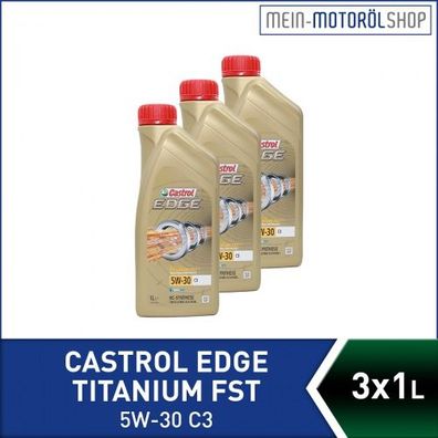 Castrol Edge Fluid Titanium 5W-30 C3 3x1 Liter