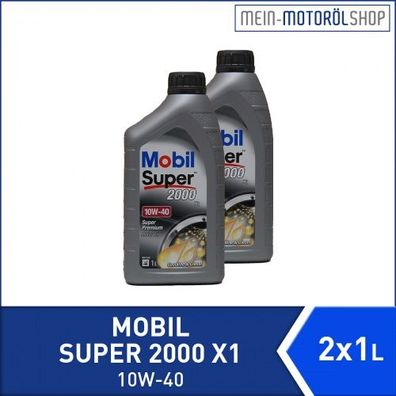 Mobil Super 2000 X1 10W-40 2x1 Liter