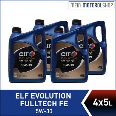 Elf Evolution Fulltech FE 5W-30 4x5 Liter