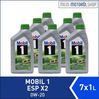 Mobil 1 ESP X2 0W-20 7x1 Liter